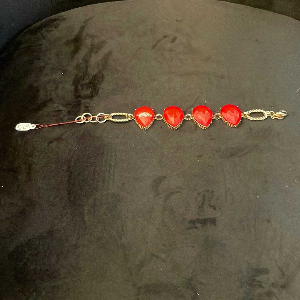 Brand New Ar Razorback Red Jewel Bracelet 8 Inches Long